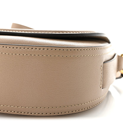 Chloe Grained Asian Water Buffalo Horse Medal Saddle Crossbody Bag Boyish Brown 10 of 10