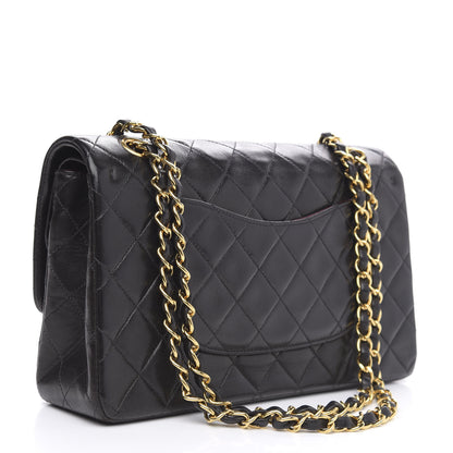 Chanel Lambskin Quilted Medium Double Flap Black 3 of 14