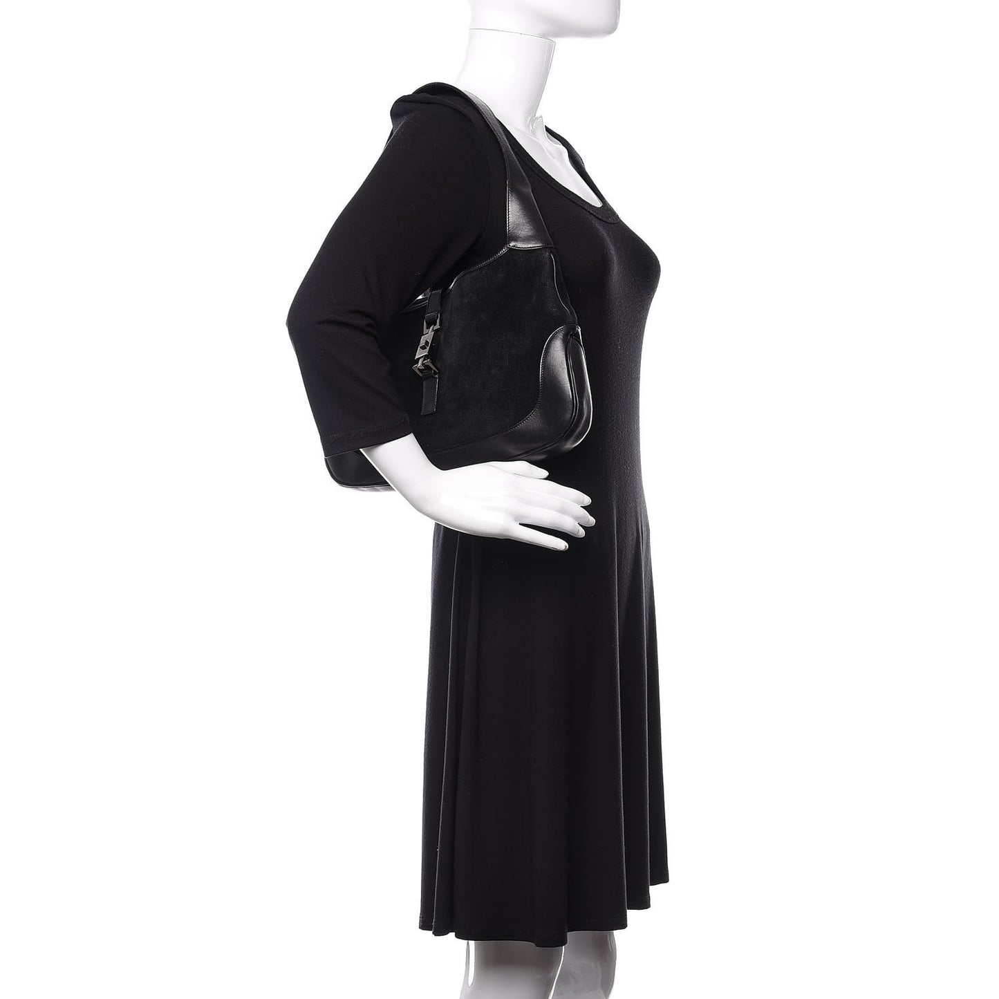 Monogram Small Jackie O Hobo Black