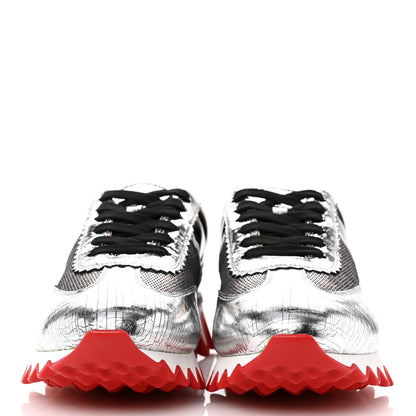 Christian Louboutin Cracked Nappa Calfskin Mens Loubishark Sneakers 41 Multicolor 3 of 11