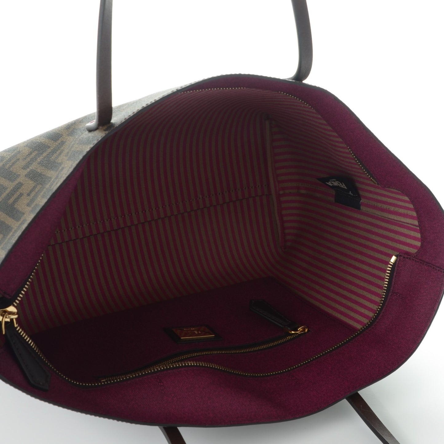 Zucca Spalmati Small Roll Tote Tobacco Fuxia
