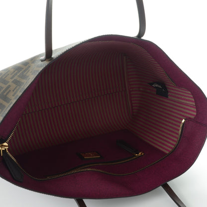 Fendi Zucca Spalmati Small Roll Tote Tobacco Fuxia 5 of 7