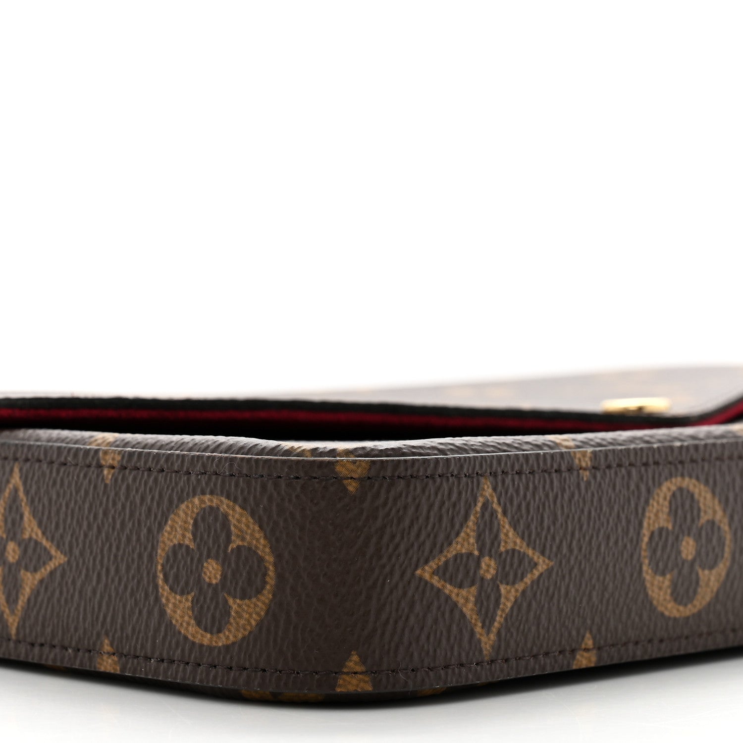 Louis Vuitton Monogram Pochette Felicie Chain Wallet Fuchsia 9 of 12