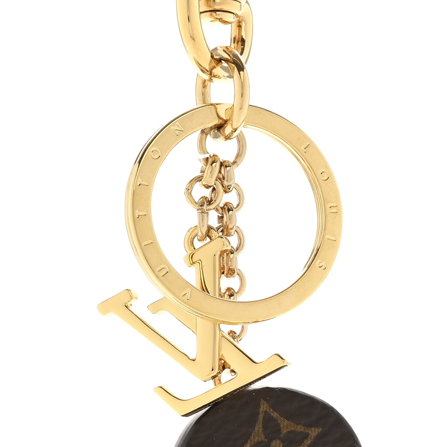 Louis Vuitton LV x TM Cowhide Monogram Superflat Panda Key Ring Bag Charm Multicolor 3 of 4