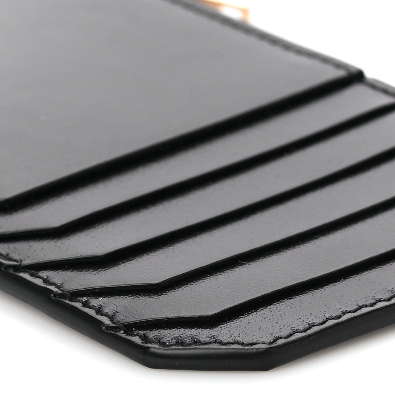 Saint Laurent Calfskin 5 Fragments Zip Pouch Card Holder Black 10 of 12
