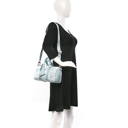 Louis Vuitton Monogram Aquagarden Keepall Bandouliere 25 Crystal Blue 2 of 8
