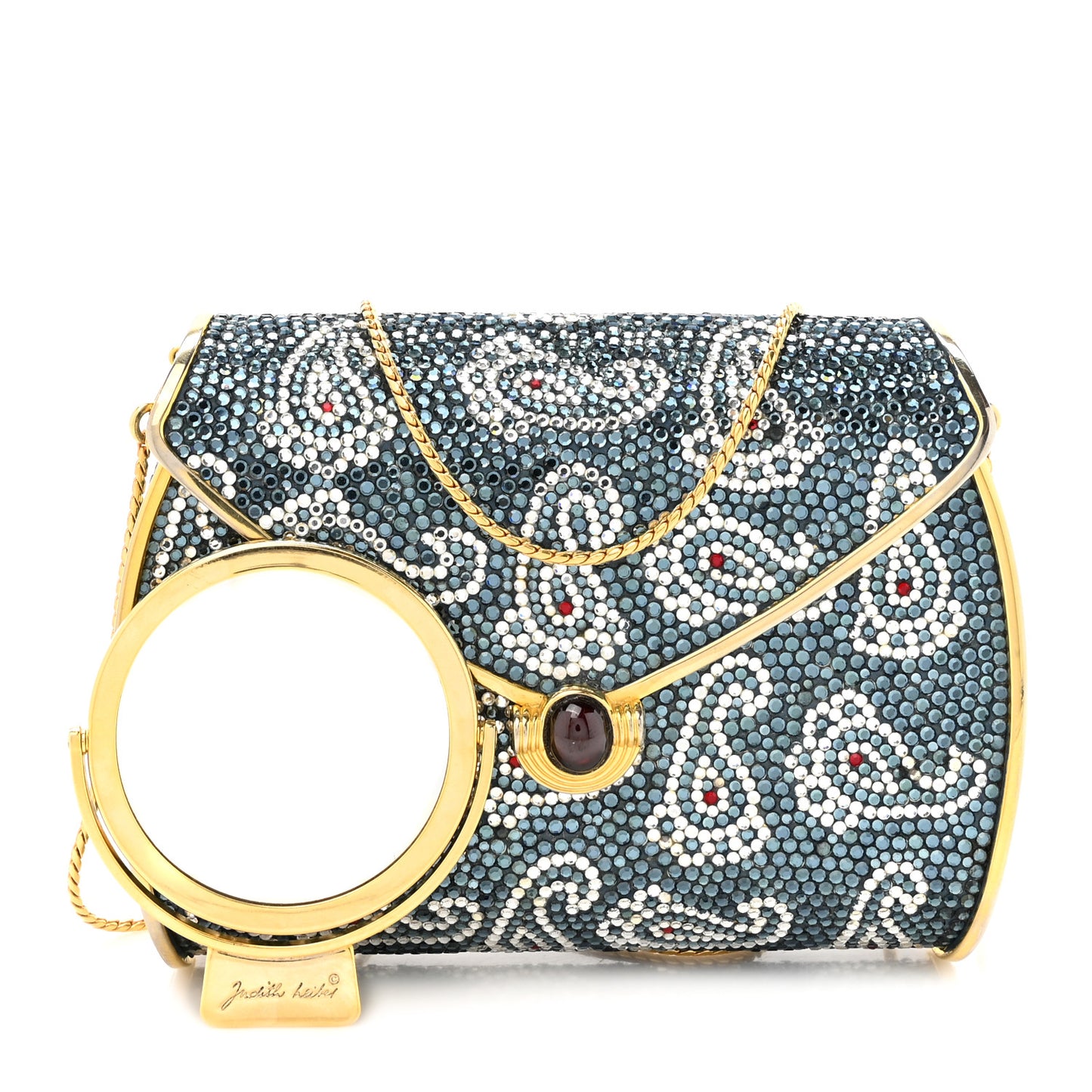 Swarovski Crystal Paisley Minaudiere Clutch