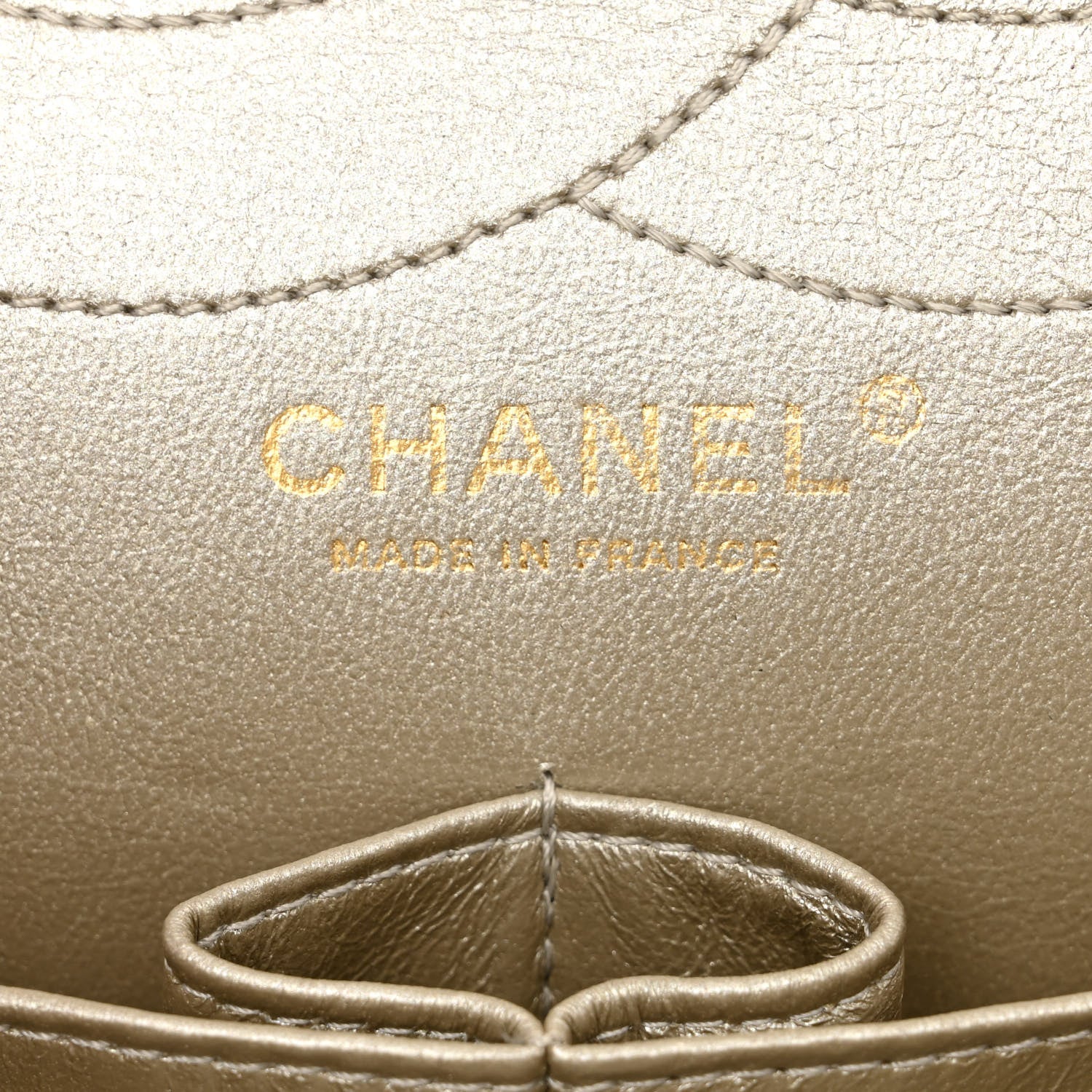 Chanel Metallic Aged Calfskin Quilted 2.55 Reissue 227 Flap Pale Gold 6 of 14