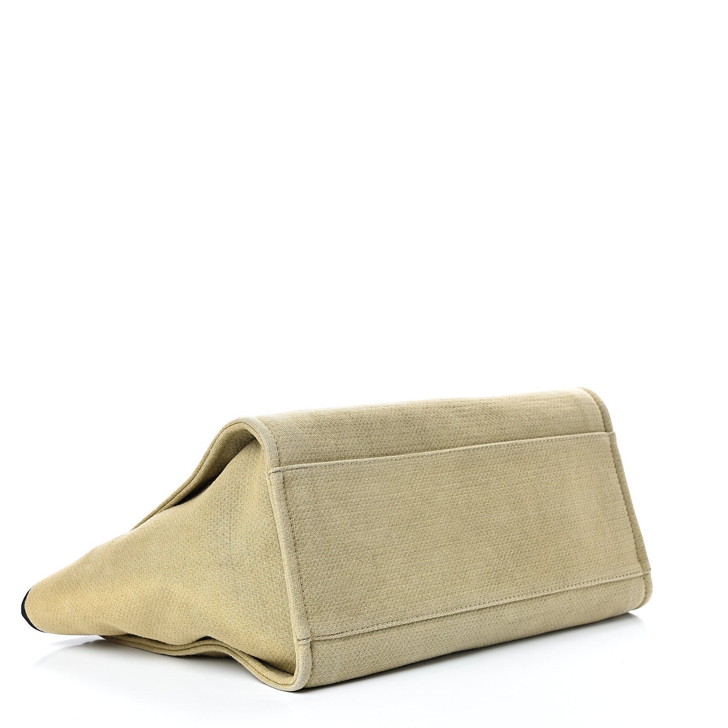 Canvas Medium Deauville Tote Beige Black