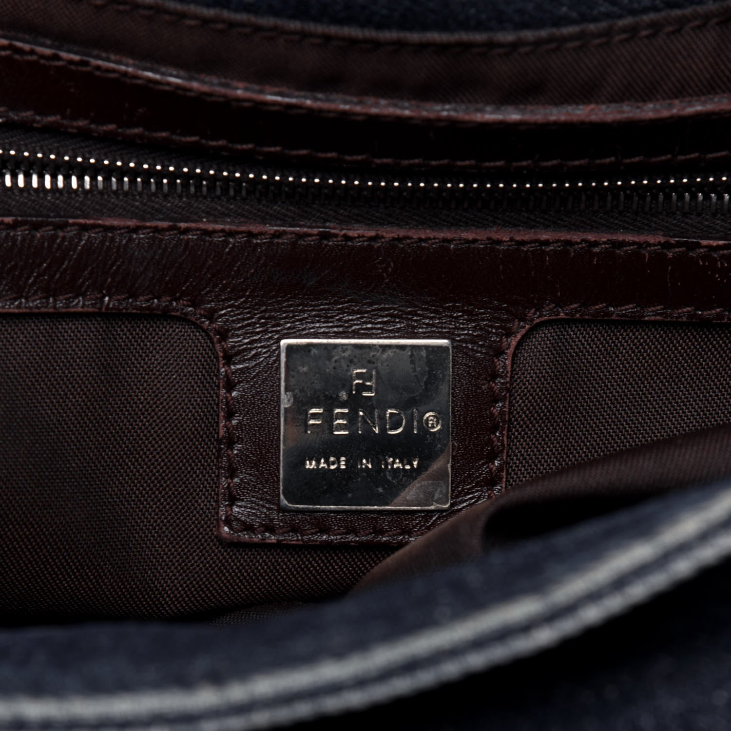 Fendi Denim Mama Baguette Blue 5 of 19
