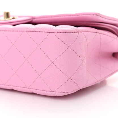 Chanel Caviar Quilted Medium Double Flap Lilac 10 of 11