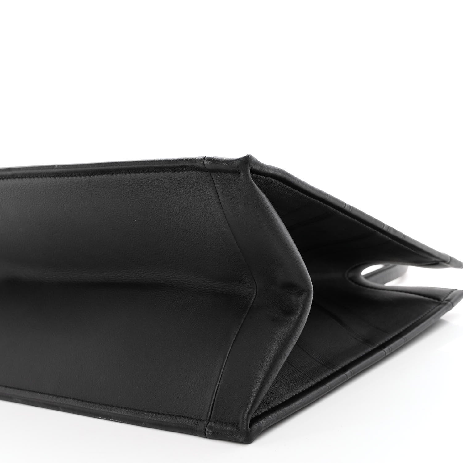 Christian Dior Calfskin Embossed Medium Book Tote Black 9 of 9