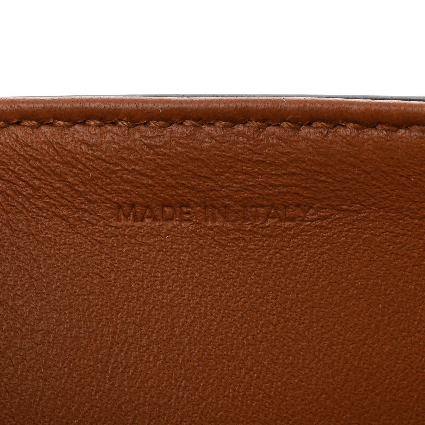 Shiny Calfskin Triomphe Shoulder Bag Tan