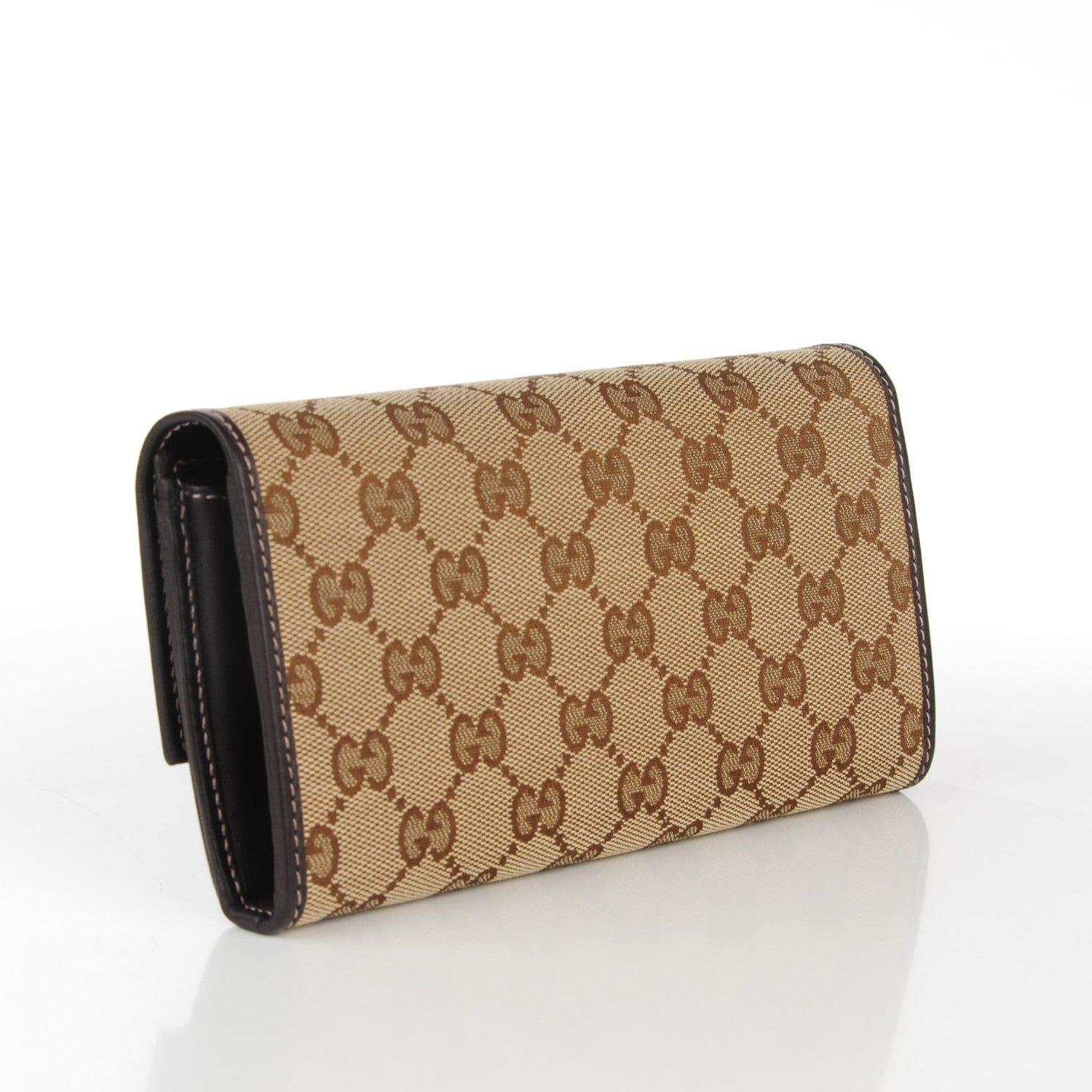Gucci Monogram Lovely Heart Continental Wallet Brown 3 of 7