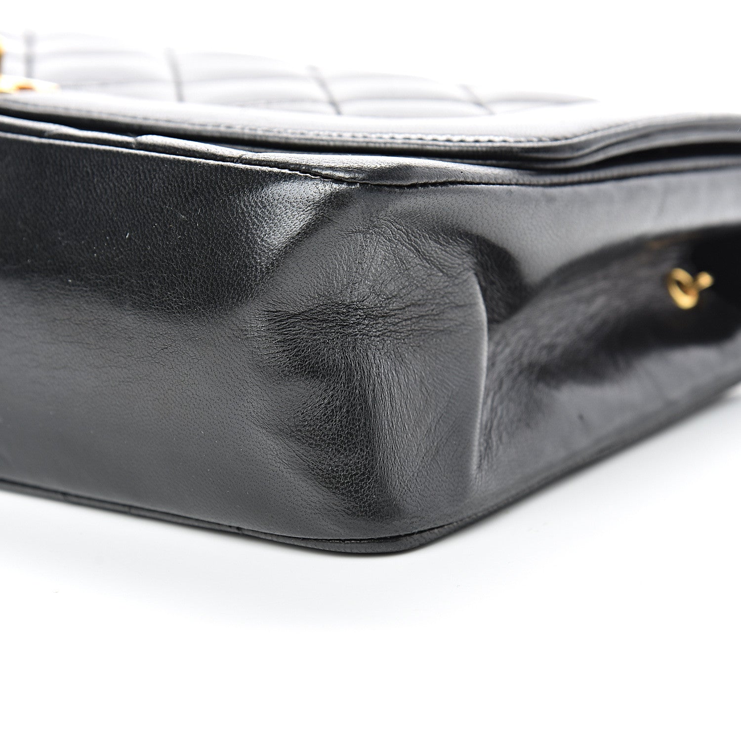 Chanel Lambskin Quilted Medium Single Flap Black 10 of 21