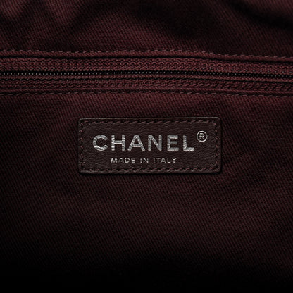 Chanel Iridescent Calfskin Quilted Large In The Mix Tote Dark Brown 8 of 9