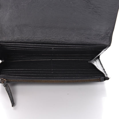 Balenciaga Agneau Classic Hardware Money Wallet Gris Fossile 5 of 11