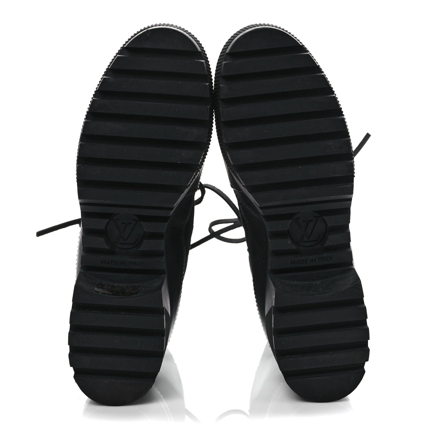 Louis Vuitton Suede Calfskin Monogram LV Black Heart Laureate Platform Desert Boots 37.5 Black 5 of 9