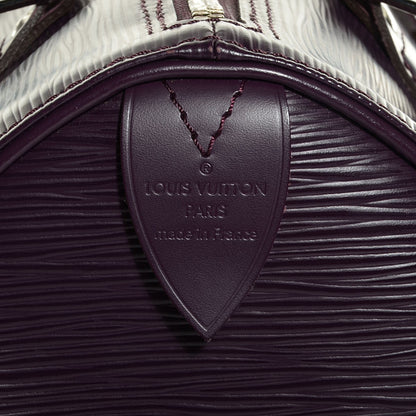Louis Vuitton Epi Speedy 25 Cassis Purple 6 of 7