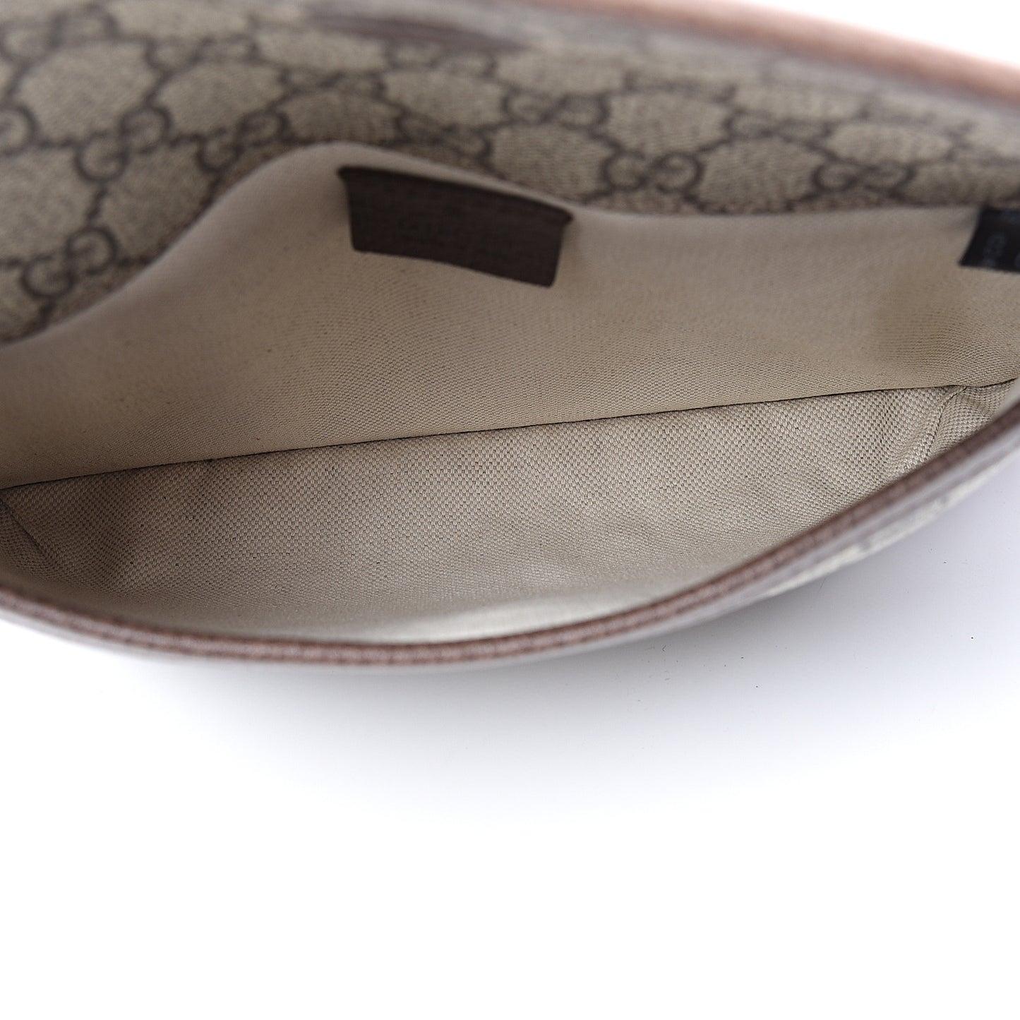 GG Supreme Monogram Neo Vintage Web Belt Bag Brown