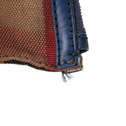 Burberry Canvas Mega Check Medium Ashby Hobo Blue 12 of 12