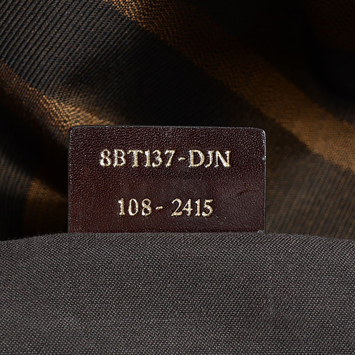 Fabric Macro FF Diagonal Large Convertible Baguette Tobacco