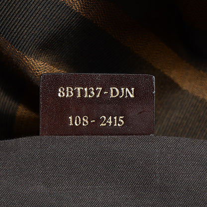 Fendi Fabric Macro FF Diagonal Large Convertible Baguette Tobacco 8 of 10
