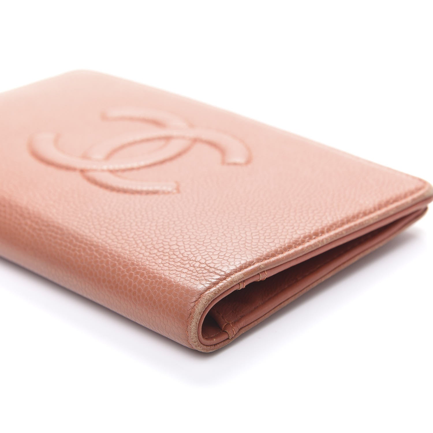 Chanel Caviar Timeless CC Yen Wallet Orange 12 of 13