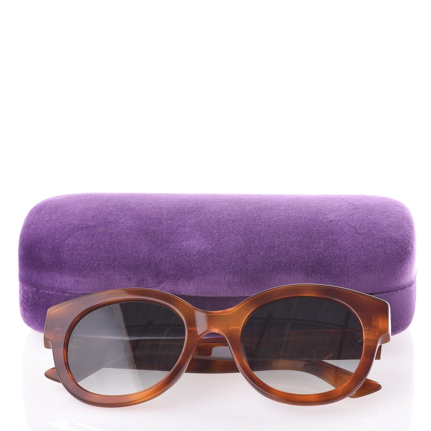 Round Frame GG Star Sunglasses GG0207S Tortoiseshell