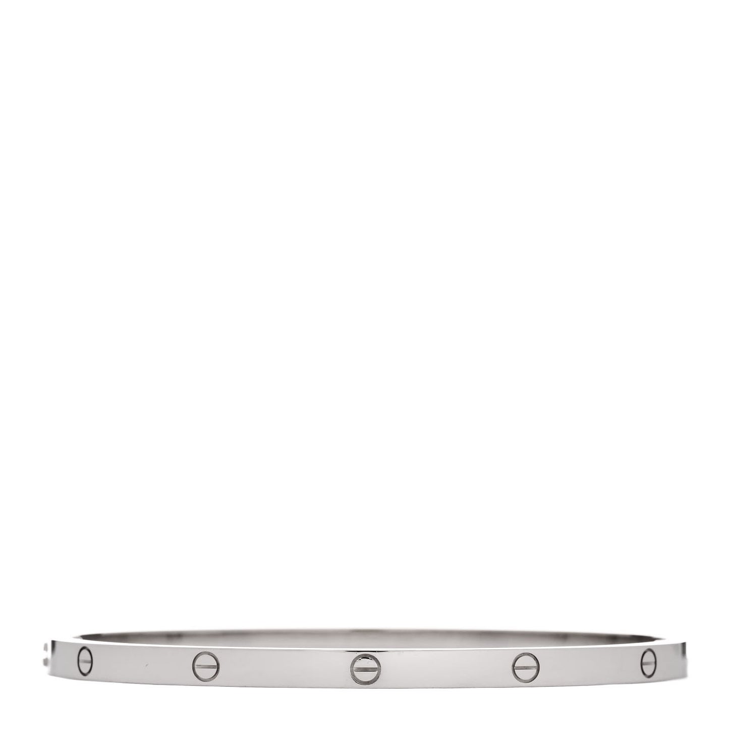 18K White Gold Small LOVE Bracelet 18