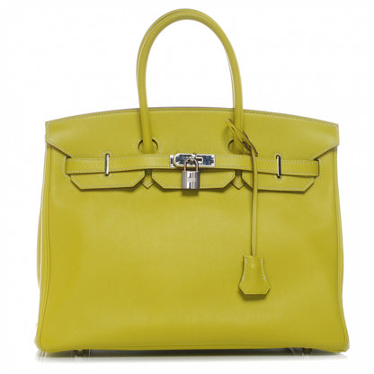 Hermes Swift Candy Birkin 35 Lime 1 of 11