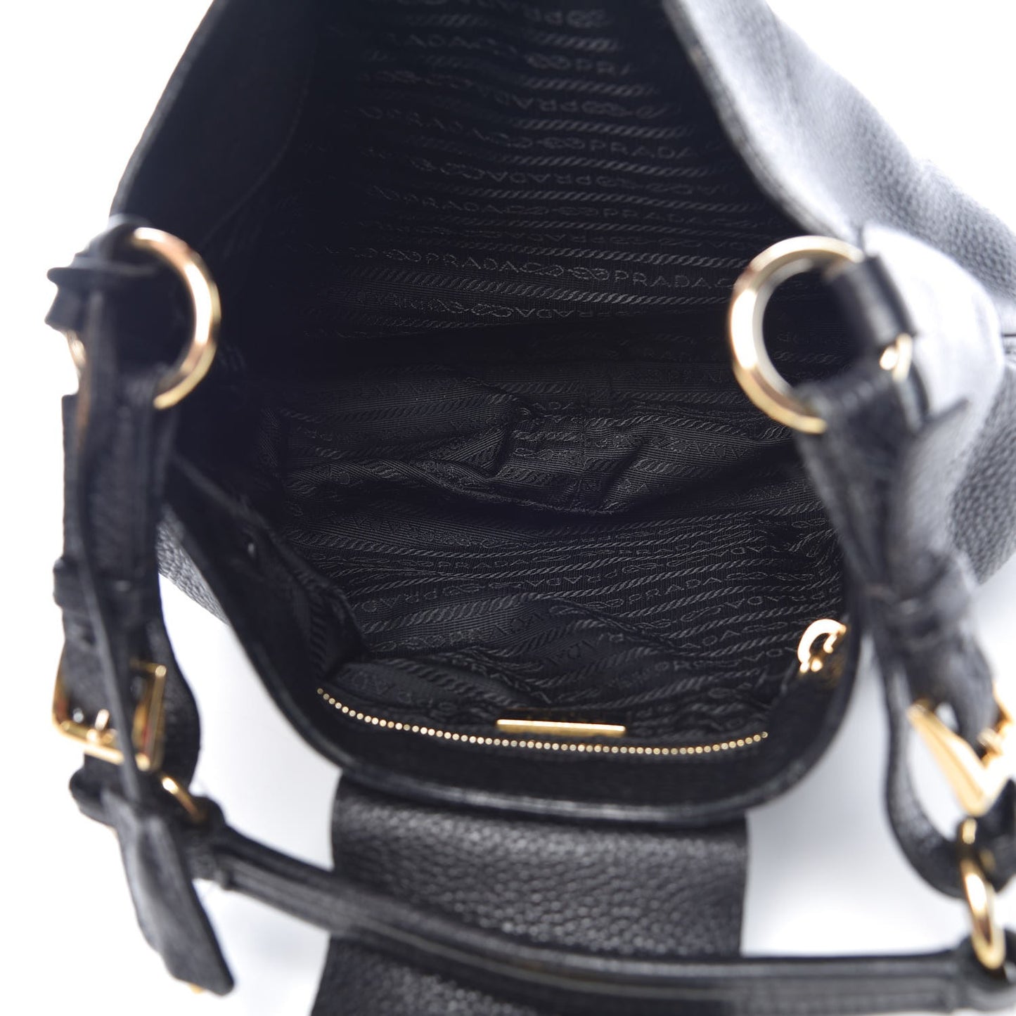 Vitello Daino Pushlock Hobo Black