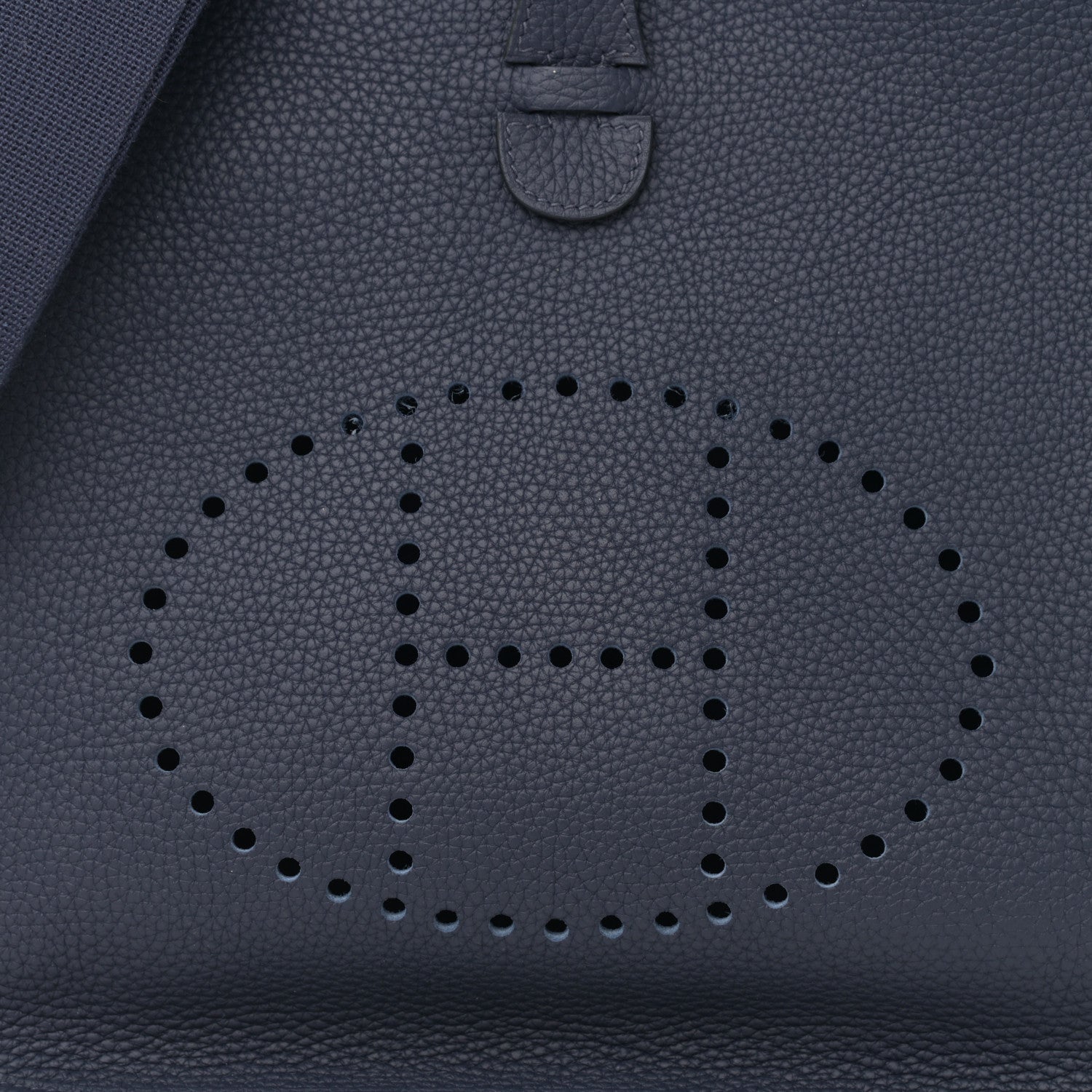 Hermes Taurillon Clemence Evelyne III PM Bleu Nuit 11 of 12