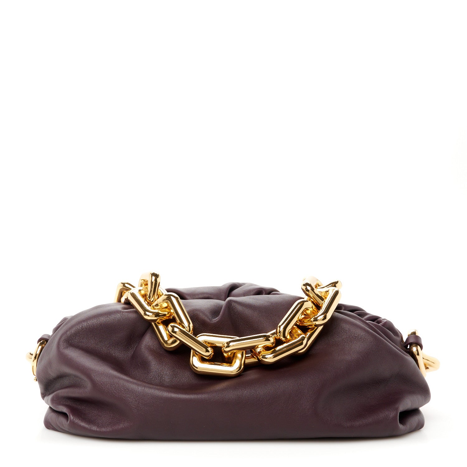Bottega Veneta Calfskin The Pouch Chain Grape 1 of 11