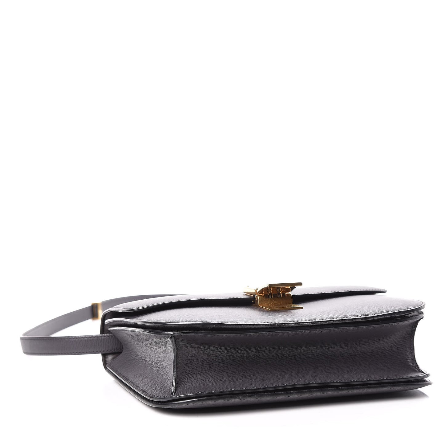 Liege Calfskin Medium Classic Box Flap Bag Grey