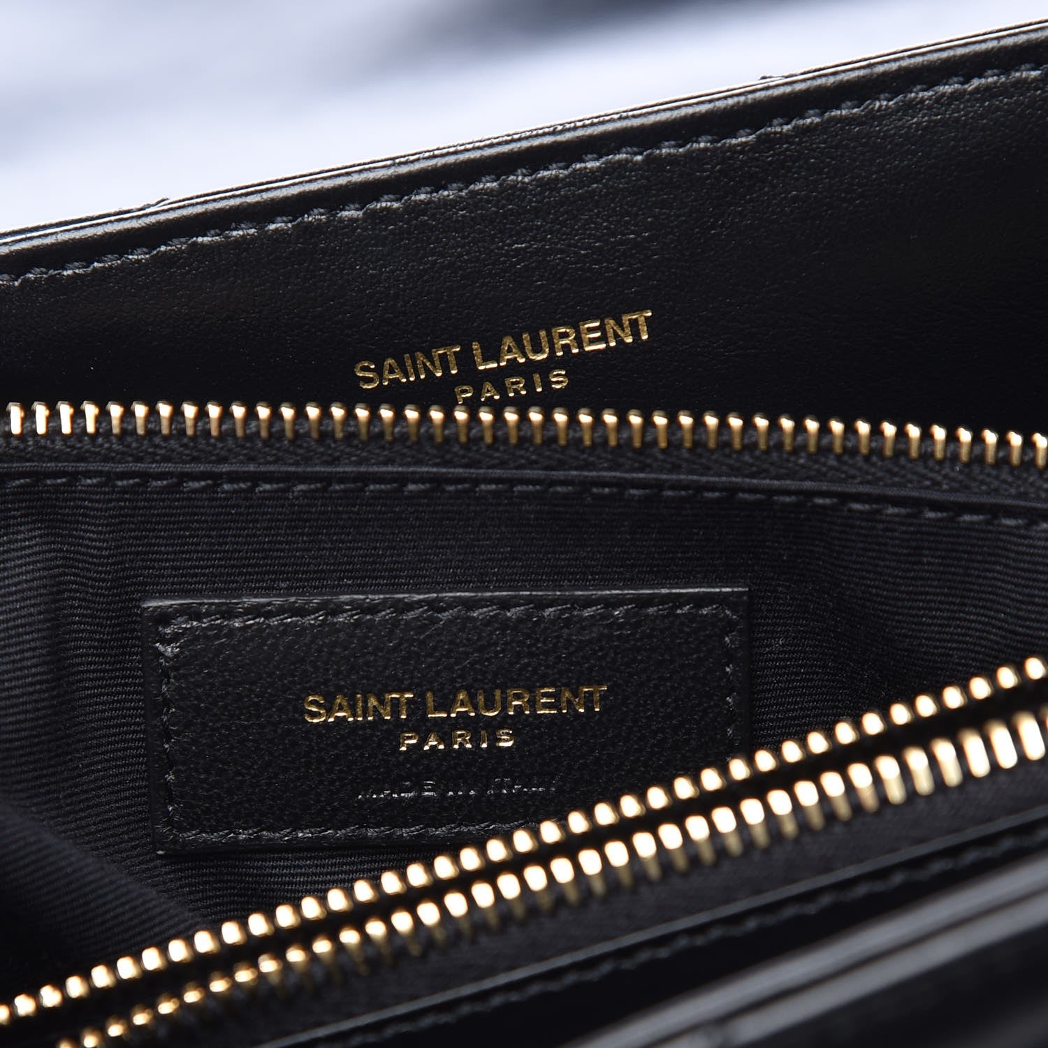 Saint Laurent Calfskin Y Quilted Monogram Medium Loulou Chain Satchel Black 6 of 7