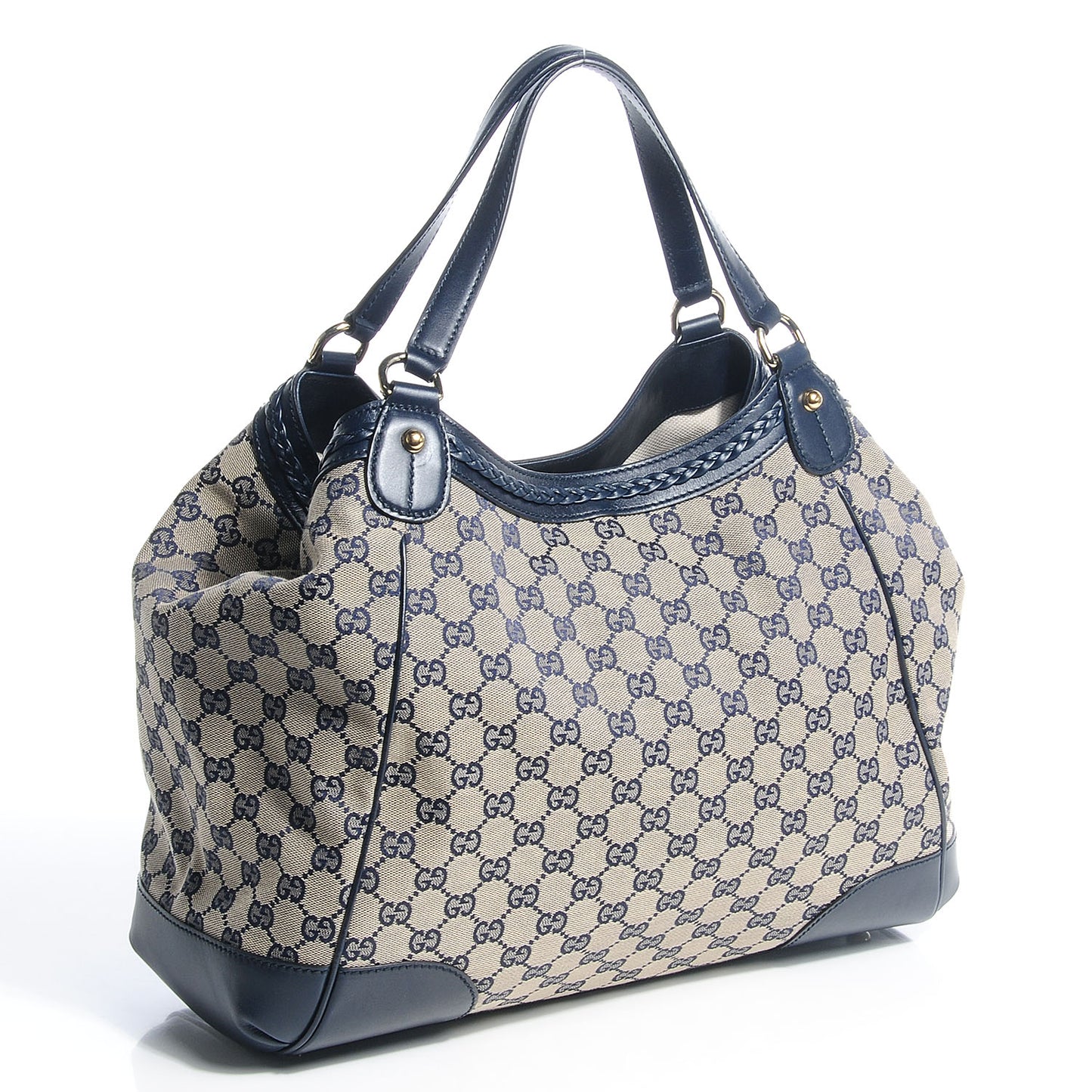 Monogram Medium Brick Lane Tote Navy