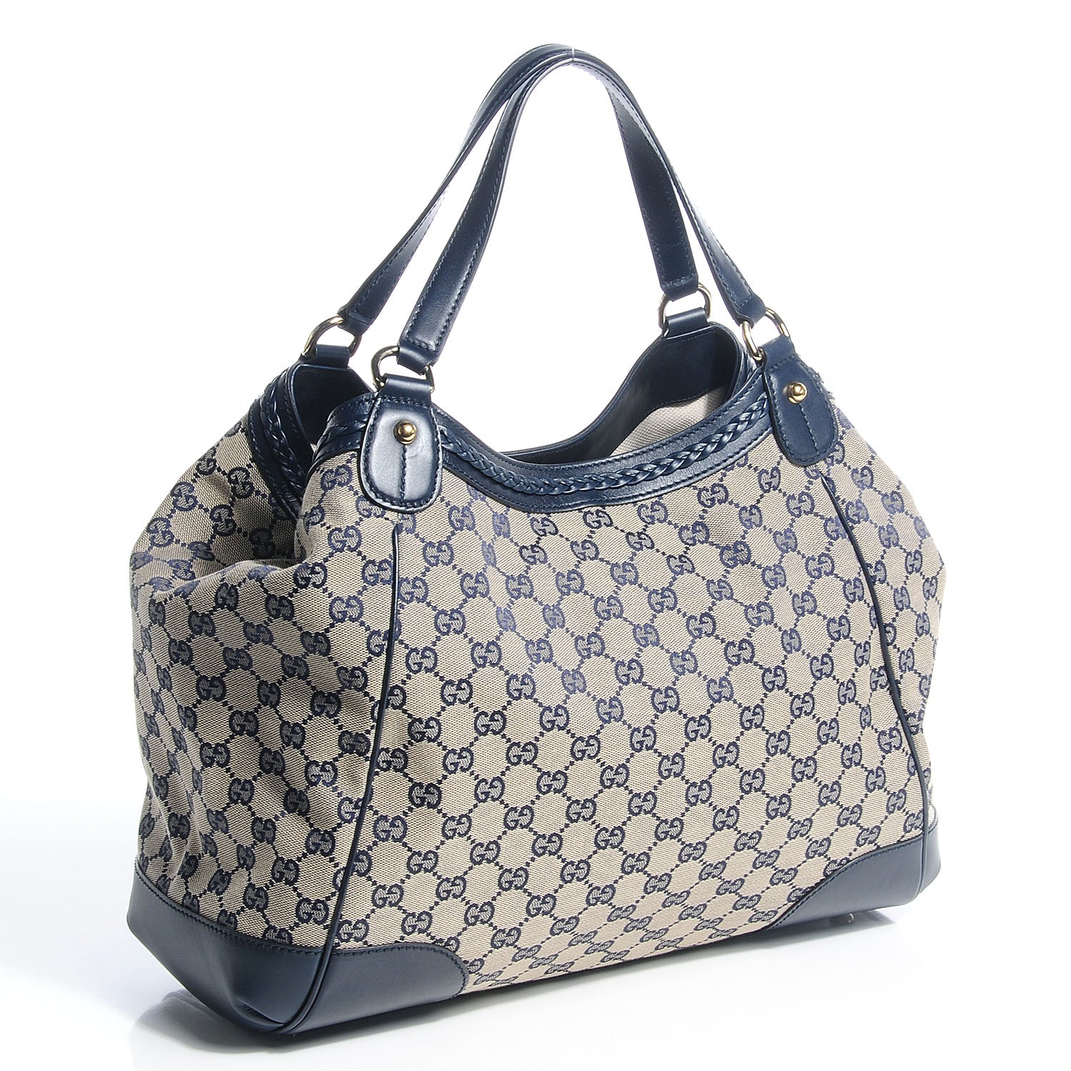 Gucci Monogram Medium Brick Lane Tote Navy 3 of 7