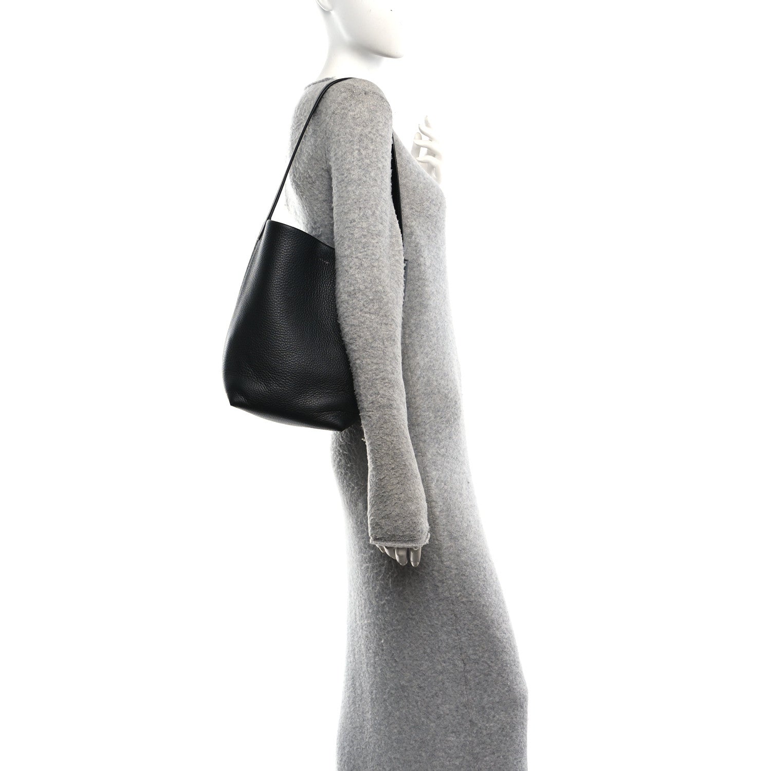 The Row Grained Calfskin Medium N/S Park Tote Black 2 of 9