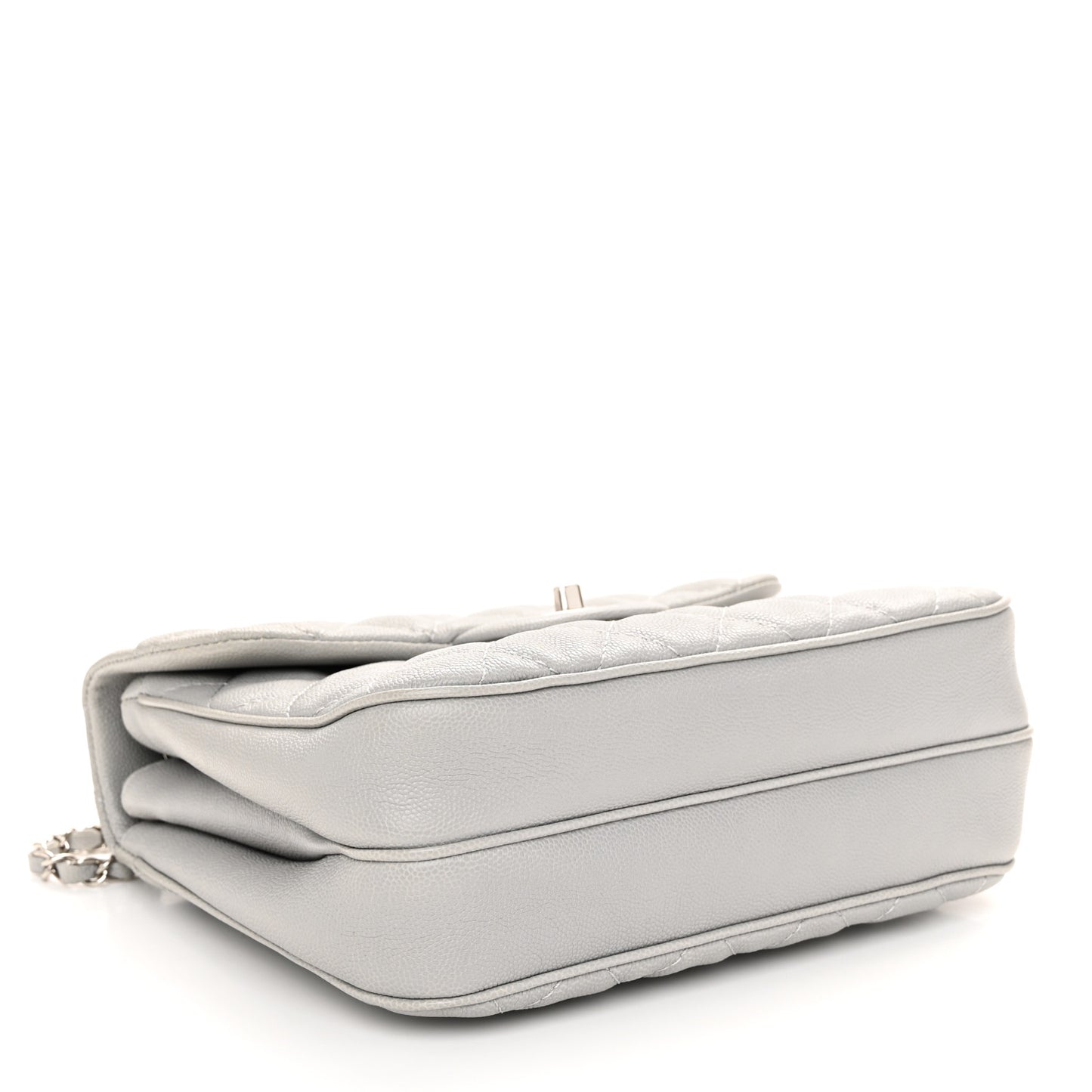 Caviar Quilted Medium Urban Companion Flap Grey