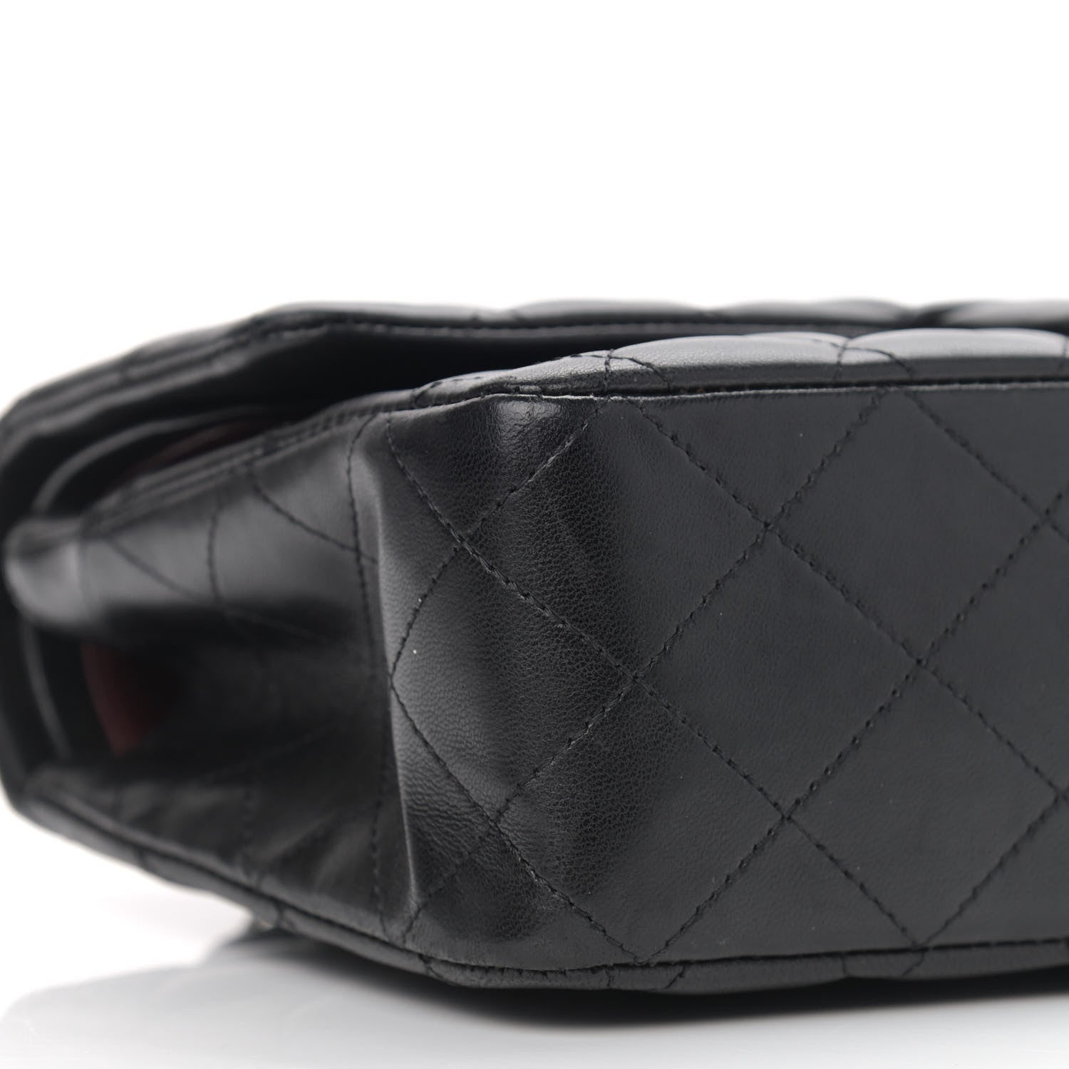 Chanel Lambskin Quilted Medium Double Flap Black 11 of 12