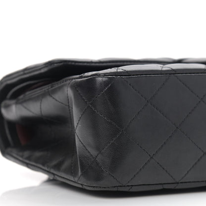 Chanel Lambskin Quilted Medium Double Flap Black 11 of 12