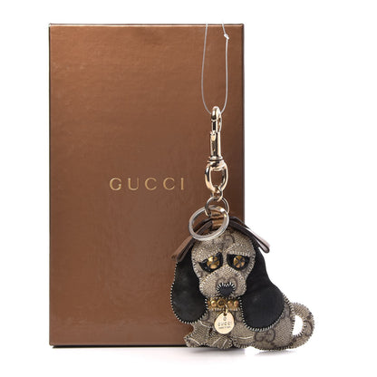 Gucci GG Supreme Monogram Sam Dog Key Charm 5 of 5