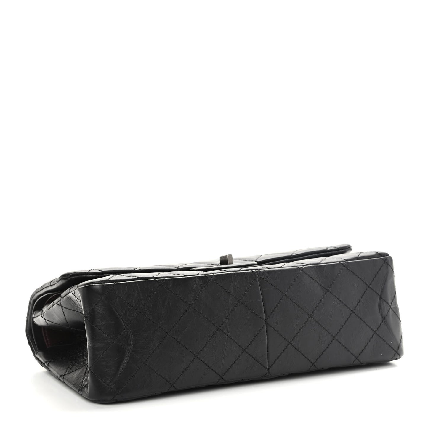 Aged Calfskin Quilted 2.55 Reissue 226 Flap Black