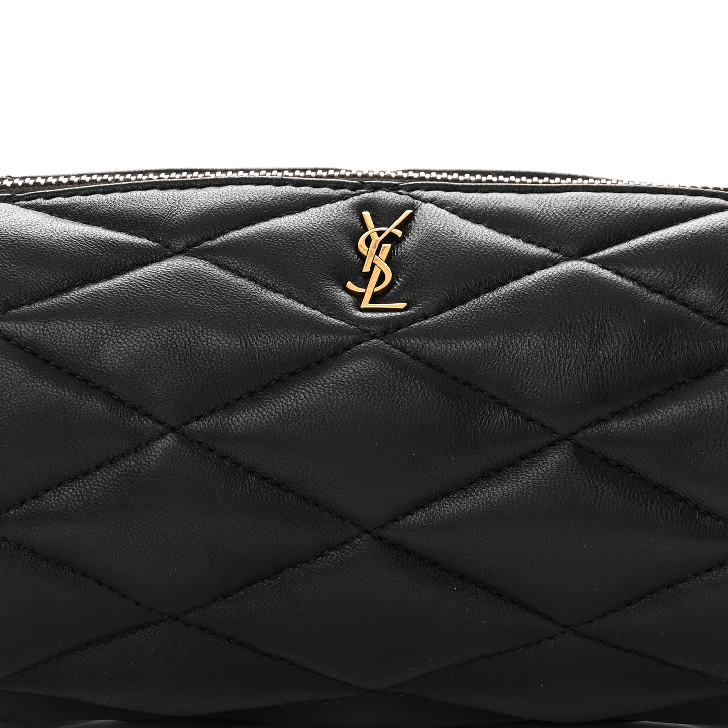 Lambskin Monogram Mini Sade Tube Bag Black