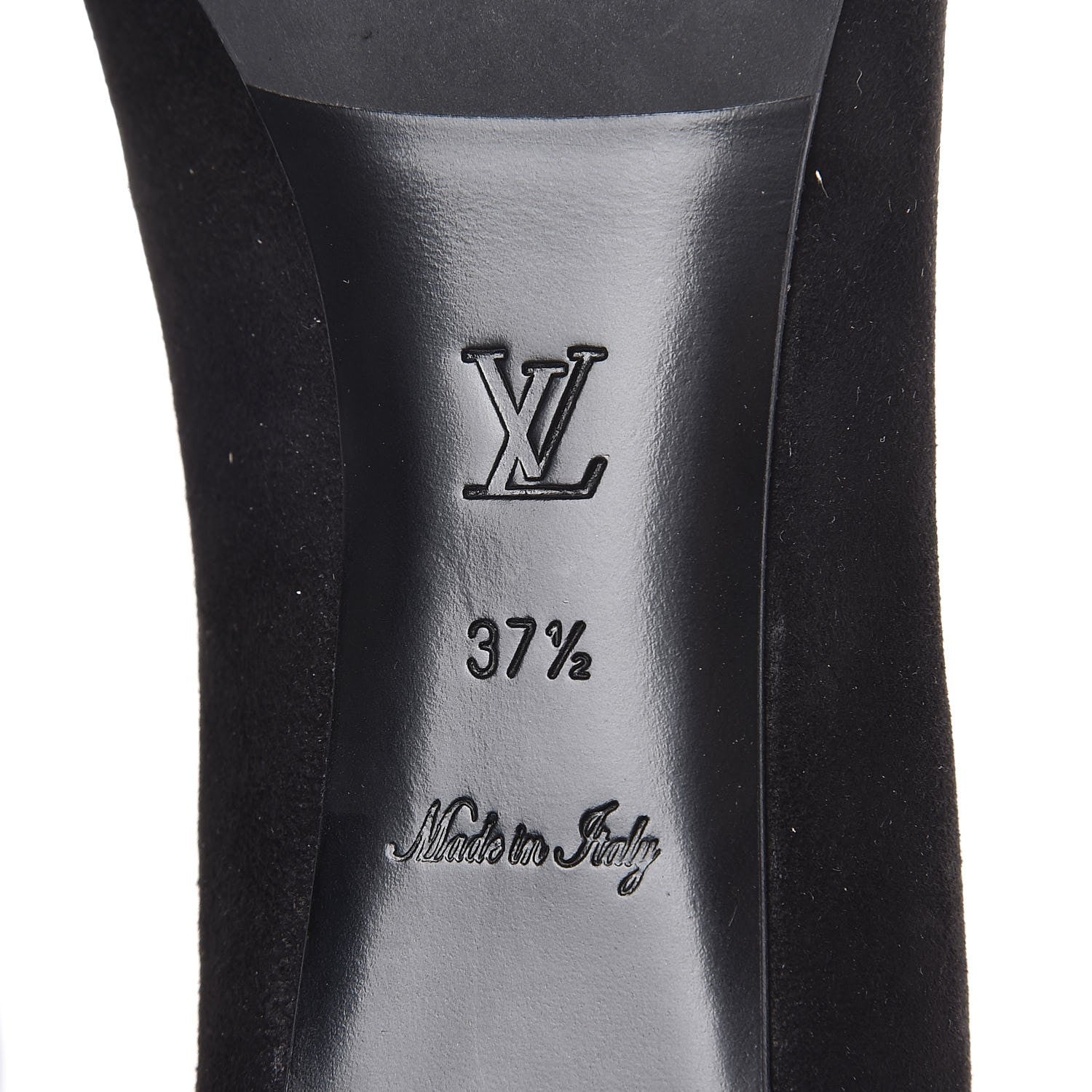 Louis Vuitton Suede Uniformes Pump 37.5 Black 6 of 9