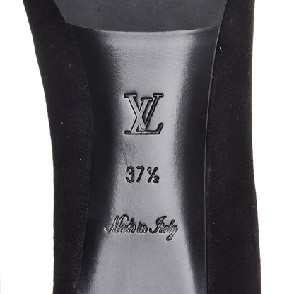 Louis Vuitton Suede Uniformes Pump 37.5 Black 6 of 9