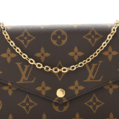 Louis Vuitton Monogram My LV World Tour Pochette Felicie Chain Wallet Black 8 of 11