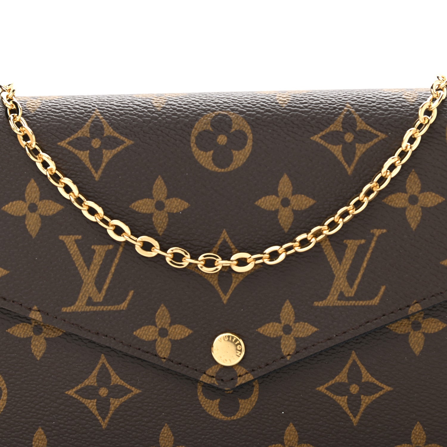 Louis Vuitton Monogram My LV World Tour Pochette Felicie Chain Wallet Black 8 of 11