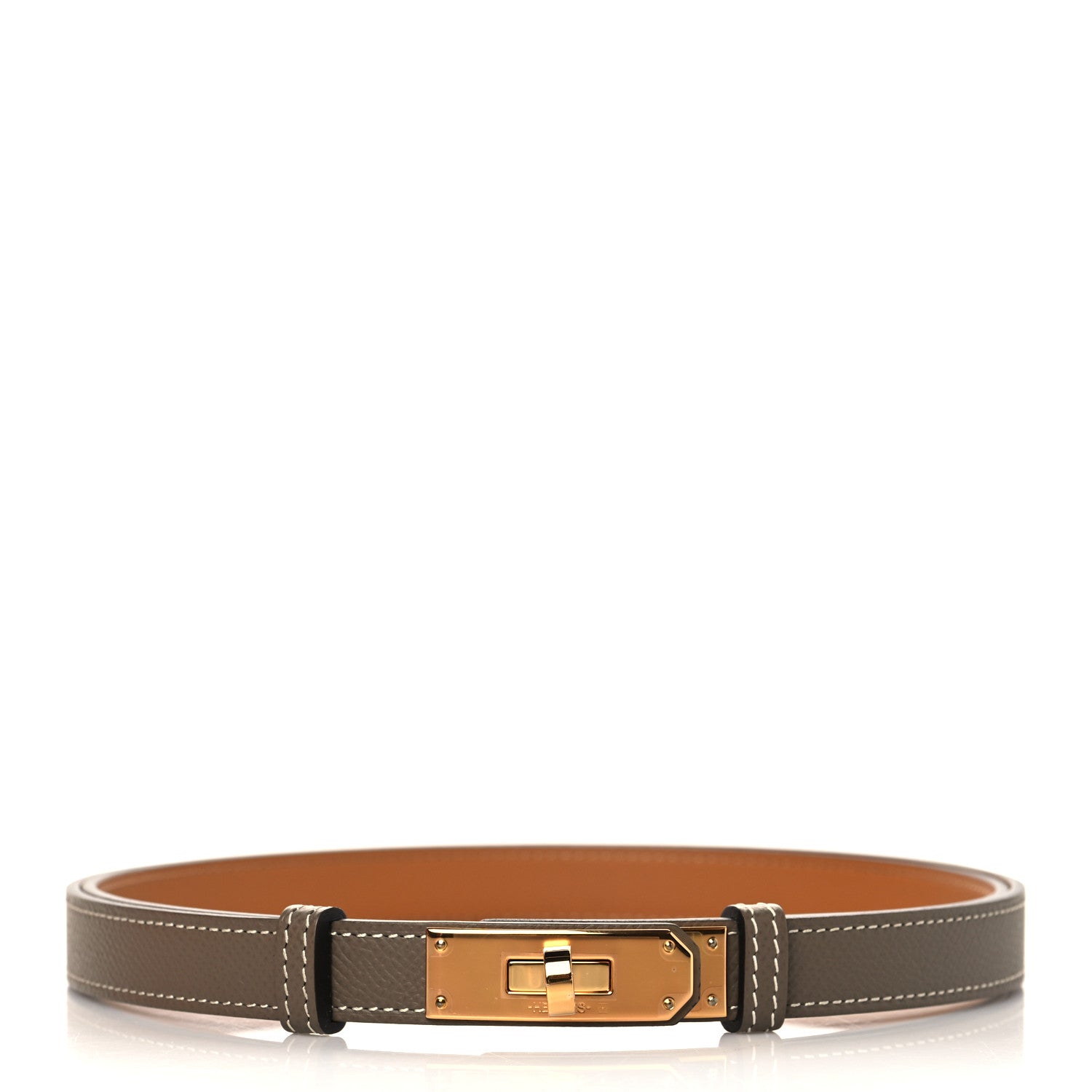 Hermes Epsom Kelly Belt Etoupe 1 of 8